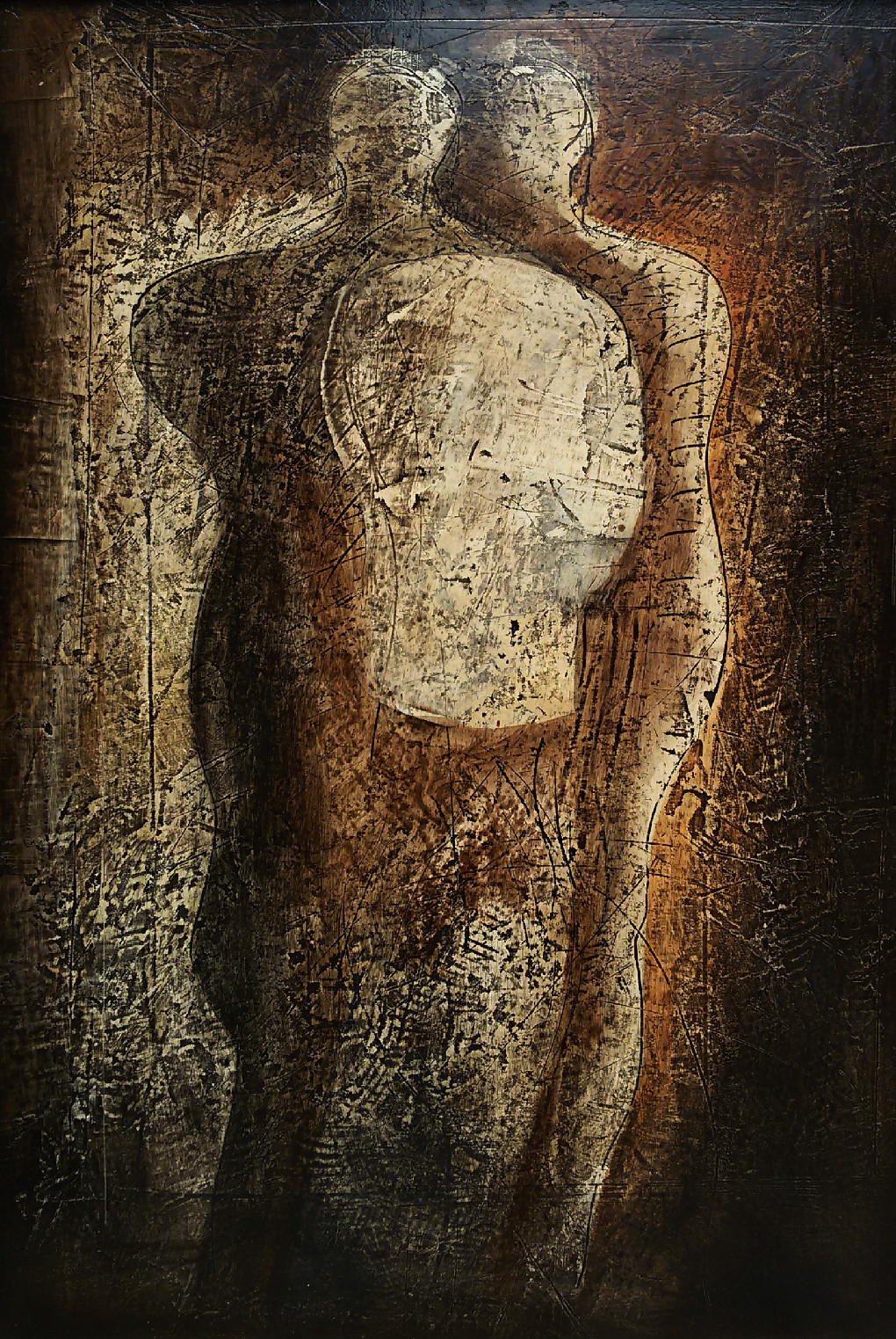 Frits van Eeden - Figuren, olieverf op paneel (prachtig ingelijst) kopen? Bied vanaf 250!