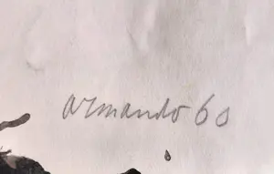 Armando - Abstracte compositie, inkttekening (1958) kopen? Bied vanaf 1000!