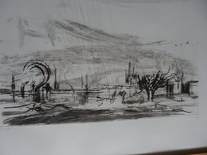 Wilfred Voet - Ets. landschap kopen? Bied vanaf 35!