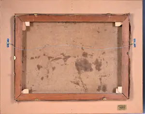 Hubert Malfait - schilderij - Titel: boer met paard - handgesigneerd - ingelijst kopen? Bied vanaf 2800!