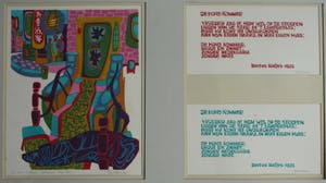 Jan Battermann - Linosnede met een gedicht van Bertus Aafjes , De hond Kommer - 1974 kopen? Bied vanaf 40!