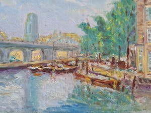 Niet of onleesbaar gesigneerd - "Omgeving" J.H. van Mastenbroek kopen? Bied vanaf 1!