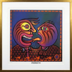 Dadara - Zeefdruk, The Kiss - Ingelijst kopen? Bied vanaf 70!