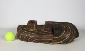 Songye - Houten vrouwelijk Kifwebe masker met wit en rood pigment kopen? Bied vanaf 20!