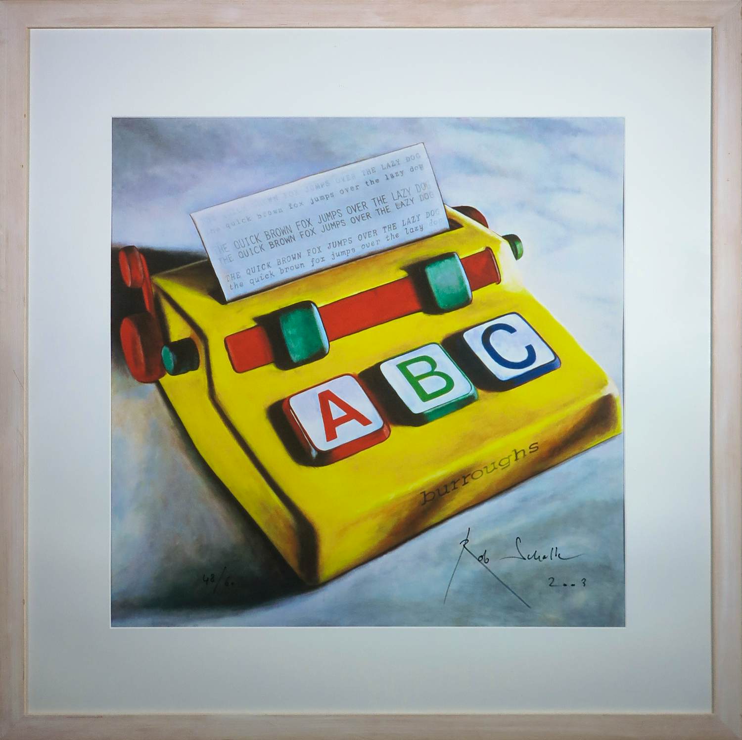 Rob Scholte - Inkjetprint op papier, A B C - Ingleijst (Groot) kopen? Bied vanaf 100!