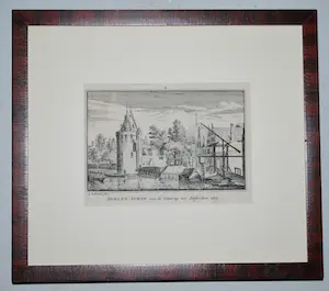 Abraham Rademaker - De Doelentoren, Amsterdam -18e eeuwse gravure - kopen? Bied vanaf 1!