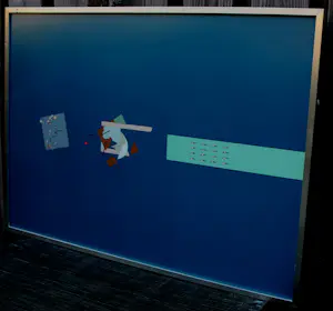 Rem Koolhaas - Ingelijste zeefdruk: Het drijvende zwembad kopen? Bied vanaf 1395!