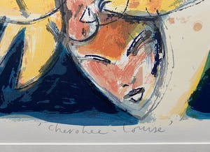 Anton Vrede - kleurenzeefdruk | Cherokee-Louise | 1991 kopen? Bied vanaf 60!