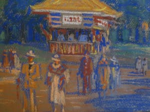 Leo Eland - Pastel Parkgezicht kopen? Bied vanaf 135!