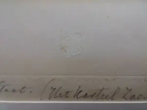 Jacob Taanman - Het Kasteel Zaenden – begin 12e eeuw [ets onafgewerkte staat 1875] kopen? Bied vanaf 95!