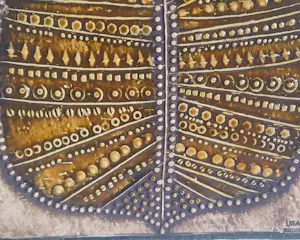 Lisa Larson - Wandfliese Keramik mit Blattmotiv 60er/70er Jahre für Gustavsberg kopen? Bied vanaf 160!