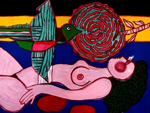 Corneille - litho: Nu a la rose - 1981 kopen? Bied vanaf 295!