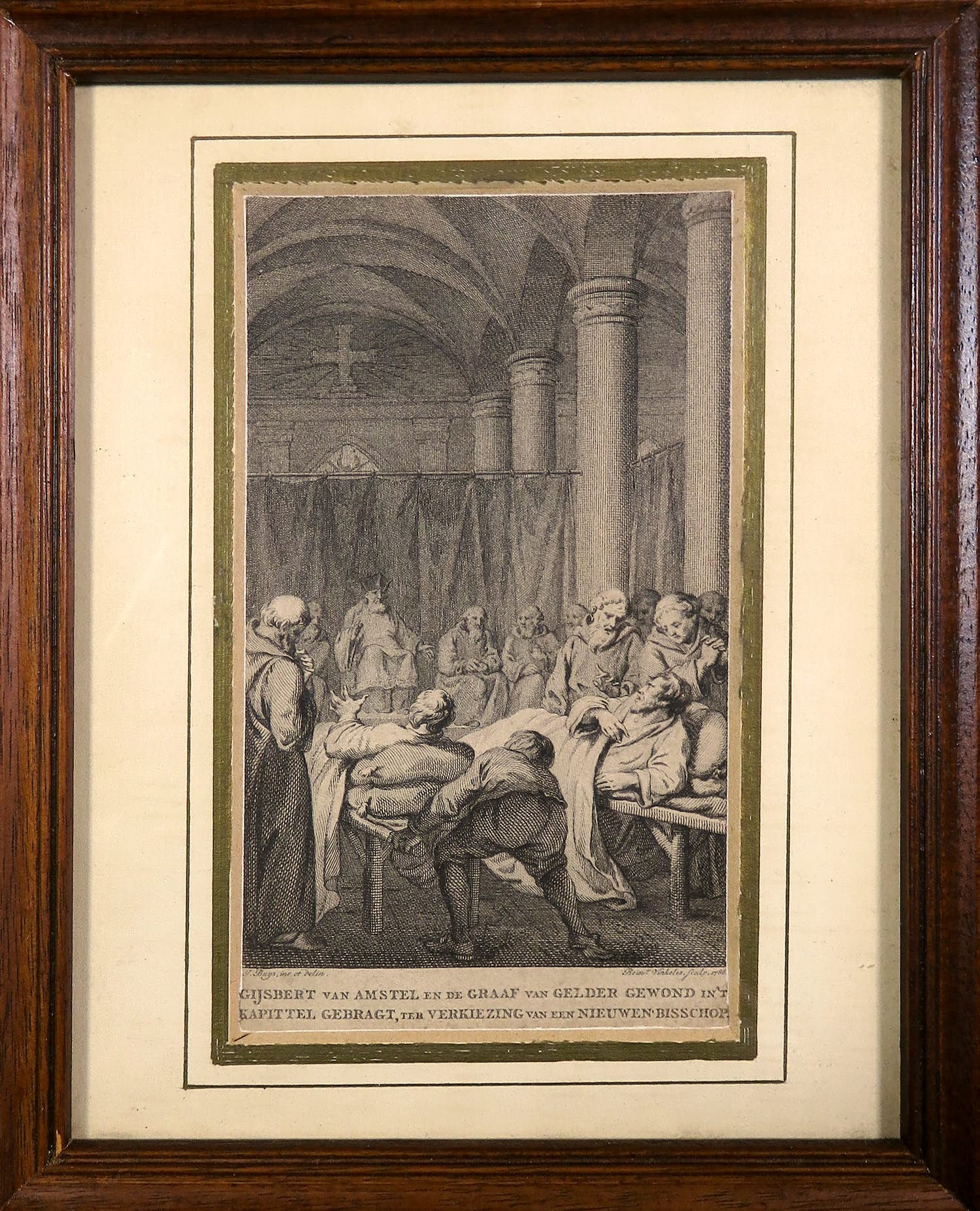 Reinier Vinkeles - Gravure, Verkiezing van een nieuwen Bisschop verkocht voor € 1!