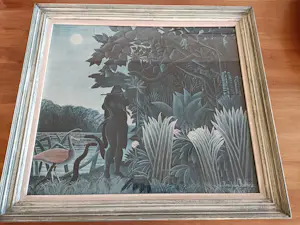 Henri Rousseau - Bijzonder werk La Charmeuse de Serpenst ingelijst kaufen? Bieten Sie von 10!