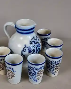 Porzellanfabrik W. Goebel - Schenkkan met 6 drinkbekers kaufen? Bieten Sie von 50!