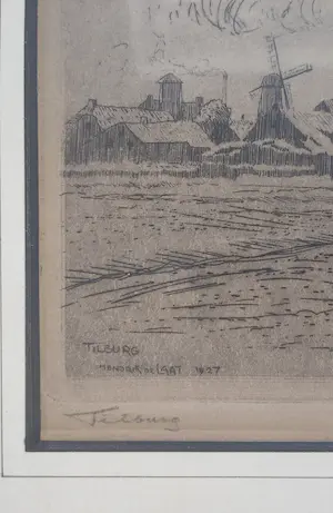 AcheterHendrik de Laat - Gezicht op Tilburg - 1927? Enchérissez de 80!