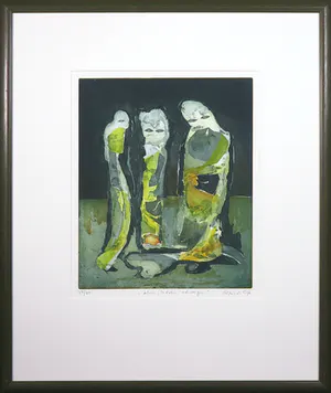 Elfriede Otto - Kleurenets, Sehen, hören, schweigen - Ingelijst kopen? Bied vanaf 1!