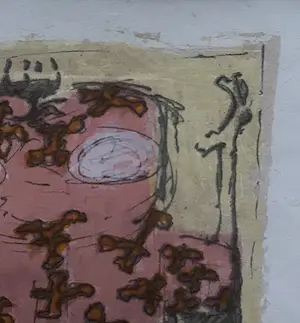 Richard Smeets - Zeefdruk Aan tafel, gesigneerd en ingelijst kopen? Bied vanaf 50!