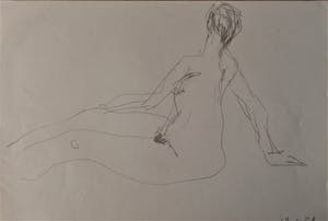 Piet Mulder - 3 x Naakt - Tekening kopen? Bied vanaf 1!