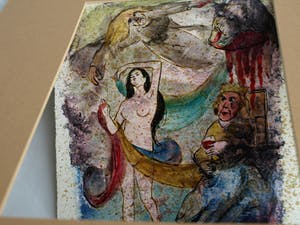 Jozef Bossaert - Gemengde techniek , “De dans van Salomé” – gesigneerd - 1985 kopen? Bied vanaf 10!