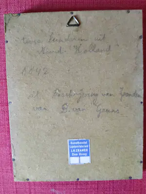 Niet of onleesbaar gesigneerd - ""Deux enfants de la Nordhollande" kopen? Bied vanaf 1!