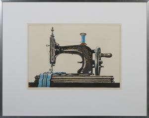 Herman Berserik - Litho, Naaimasjien - Ingelijst kopen? Bied vanaf 70!
