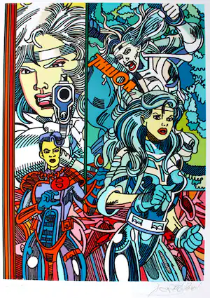 Guðmundur Erro - "Silver Galber" 2001 - Auflage 199 - signiert-nummerierrt verkauft für € 200!