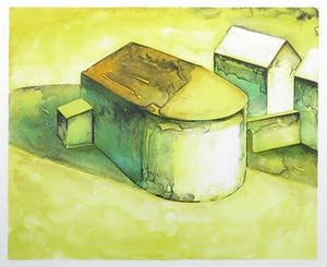 Ardi Brouwer - Litho, Een huis op het westen - Ingelijst kopen? Bied vanaf 1!