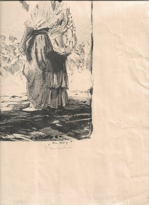 Piet van der Hem - "El Rey" - Spotprent op door Kerk aanbeden Koning - 1914 kopen? Bied vanaf 30!