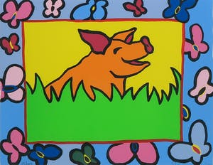 Shunyam - Zeefdruk, Butterflies - Ingelijst kopen? Bied vanaf 50!