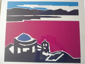 Bob Immink - Zeefdruk, Landschap kopen? Bied vanaf 40!