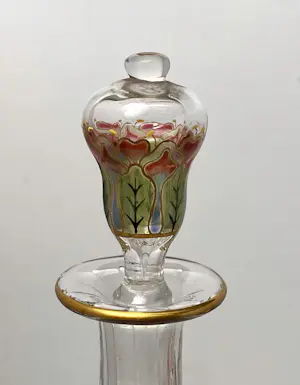 Theresienthal Crystal Factory - Glazen Jugendstil karaf met 6 likeurglaasjes kopen? Bied vanaf 1000!