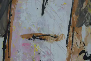 Leo de Jong - Expressionistisch figuur in gemengde techniek. kopen? Bied vanaf 75!