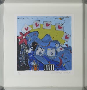 Miriam Slaats - Zeefdruk, Zonder titel - Ingelijst kopen? Bied vanaf 1!