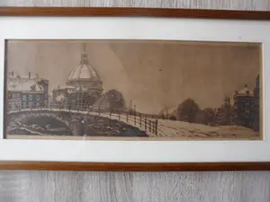 Cornelis Brandenburg - Ets - Koepelkerk, Amsterdam kopen? Bied vanaf 40!