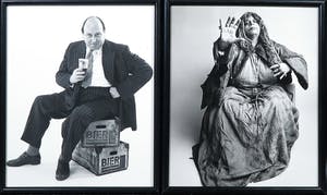 Paul Huf - Foto, lot van twee los ingelijste portretten van o.a. Linda Polak kopen? Bied vanaf 1!