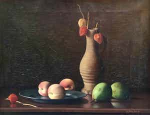 Johannes Fekkes Cremer - A3756-2 - Stilleven met perziken verkocht voor € 100!