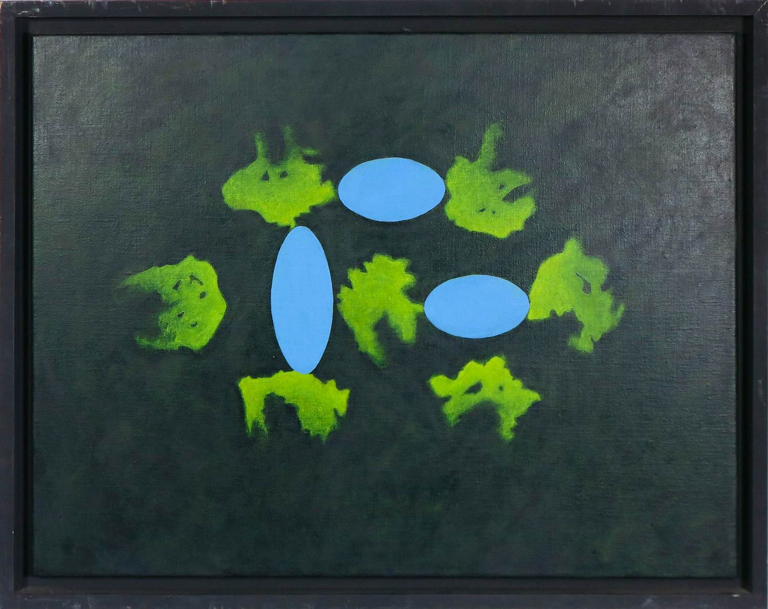 Ademir Arapović - Olieverf op doek, Zonder titel - Ingelijst verkocht voor € 200!