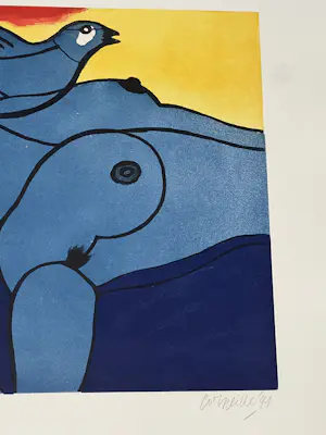 Corneille - Ets / Aquatint Vrouw en vogel, 1991 kopen? Bied vanaf 450!