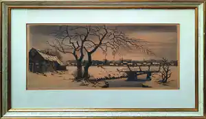 Antoon Hemert - Winter in Holland - ingelijst - 22247 verkauft für € 41!
