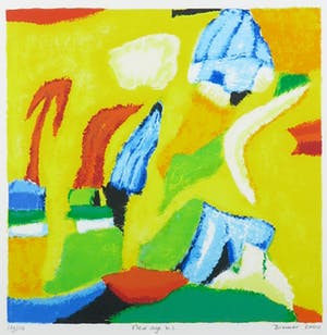 Saskia Bremer - Zeefdruk, New age b.1 - Ingelijst kopen? Bied vanaf 1!