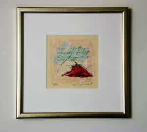 Richard Smeets - Zeefdruk, mooi gelijst verkocht voor € 59!