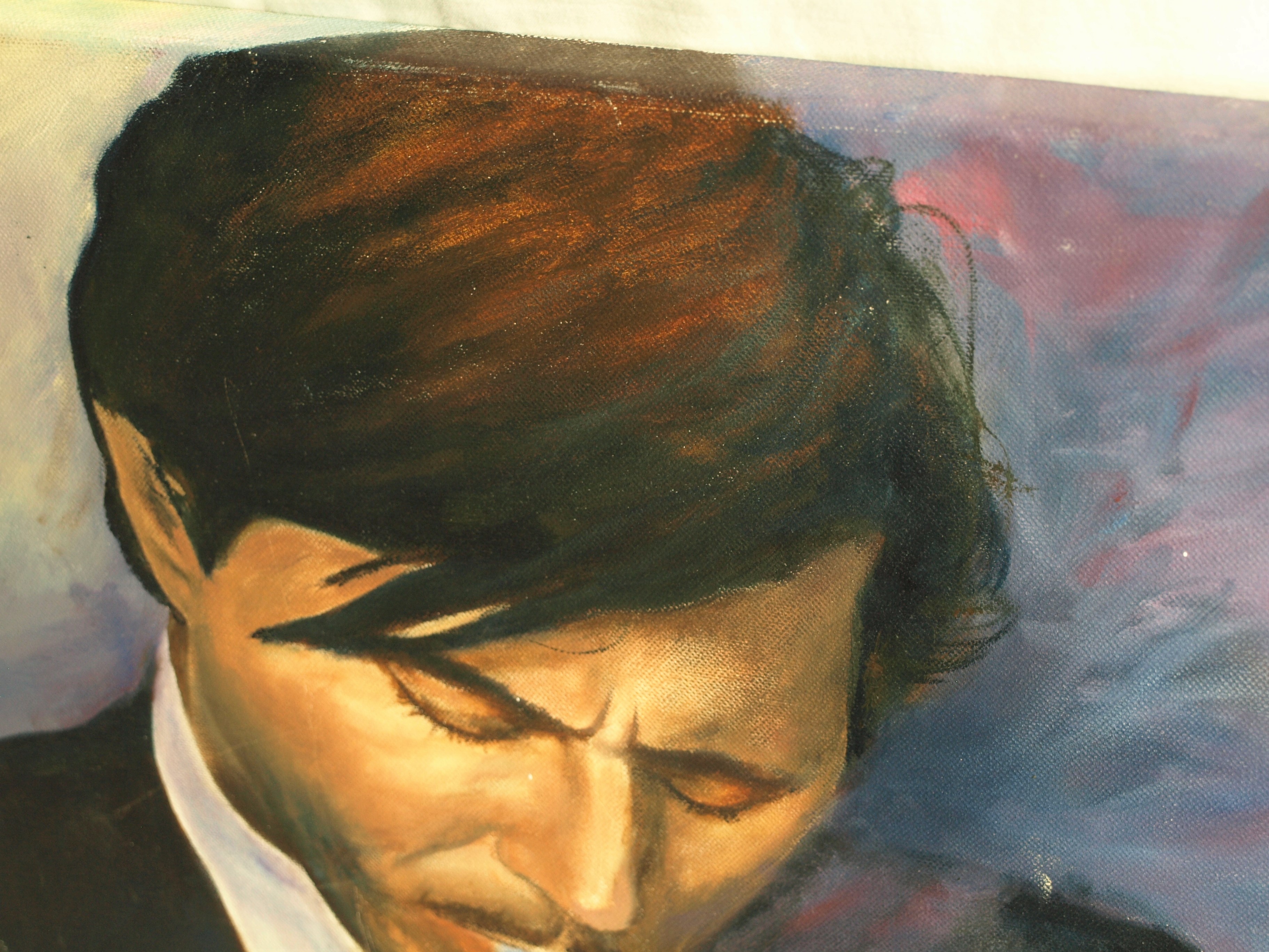 Niet of onleesbaar gesigneerd - Acrylverf op doek , Bryan Ferry ? – 60 x 50 cm - 2005 kopen? Bied vanaf 1!