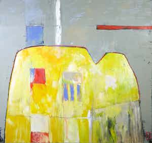 Philip Vencken - Olieverf op doek, Abstract land (Groot) verkocht voor € 100!