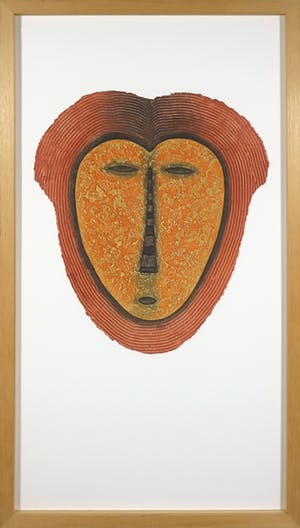 Alain Berck Vitz - Carborundum op geschept papier, The Lion - Ingelijst kopen? Bied vanaf 50!