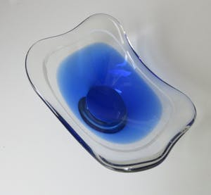 Paul Kedelv - Blauwe Coquille schaal kopen? Bied vanaf 50!