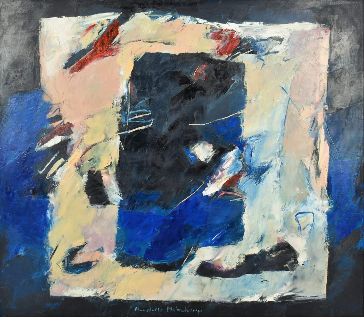 Charlotte Molenkamp - Olieverf op doek, Untitled - Ingelijst kopen? Bied vanaf 2000!