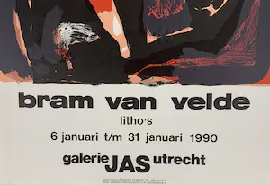 Bram van Velde - gelithografeerde affiche - 1990 kopen? Bied vanaf 1!