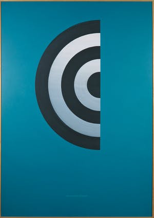 Hermann Gabler - Acryl en zeefdruk op paneel, Nahendes Denken - Ingelijst (Groot) kopen? Bied vanaf 50!