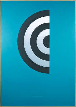 Hermann Gabler - Acryl en zeefdruk op paneel, Nahendes Denken - Ingelijst (Groot) verkocht voor € 50!